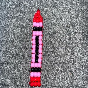 Handcrafted Beaded Crayon Backpack / Purse Charm